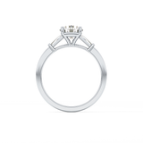 Round Three Stone Lab Grown Diamond Engagement Ring