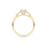 Oval Three Stone Lab Grown Diamond Engagement Ring