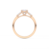 Oval Three Stone Lab Grown Diamond Engagement Ring