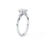 Oval Three Stone Lab Grown Diamond Engagement Ring
