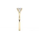 Cushion Three Stone Lab Grown Diamond Engagement Ring