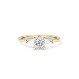 Princess Three Stone Lab Grown Diamond Engagement Ring