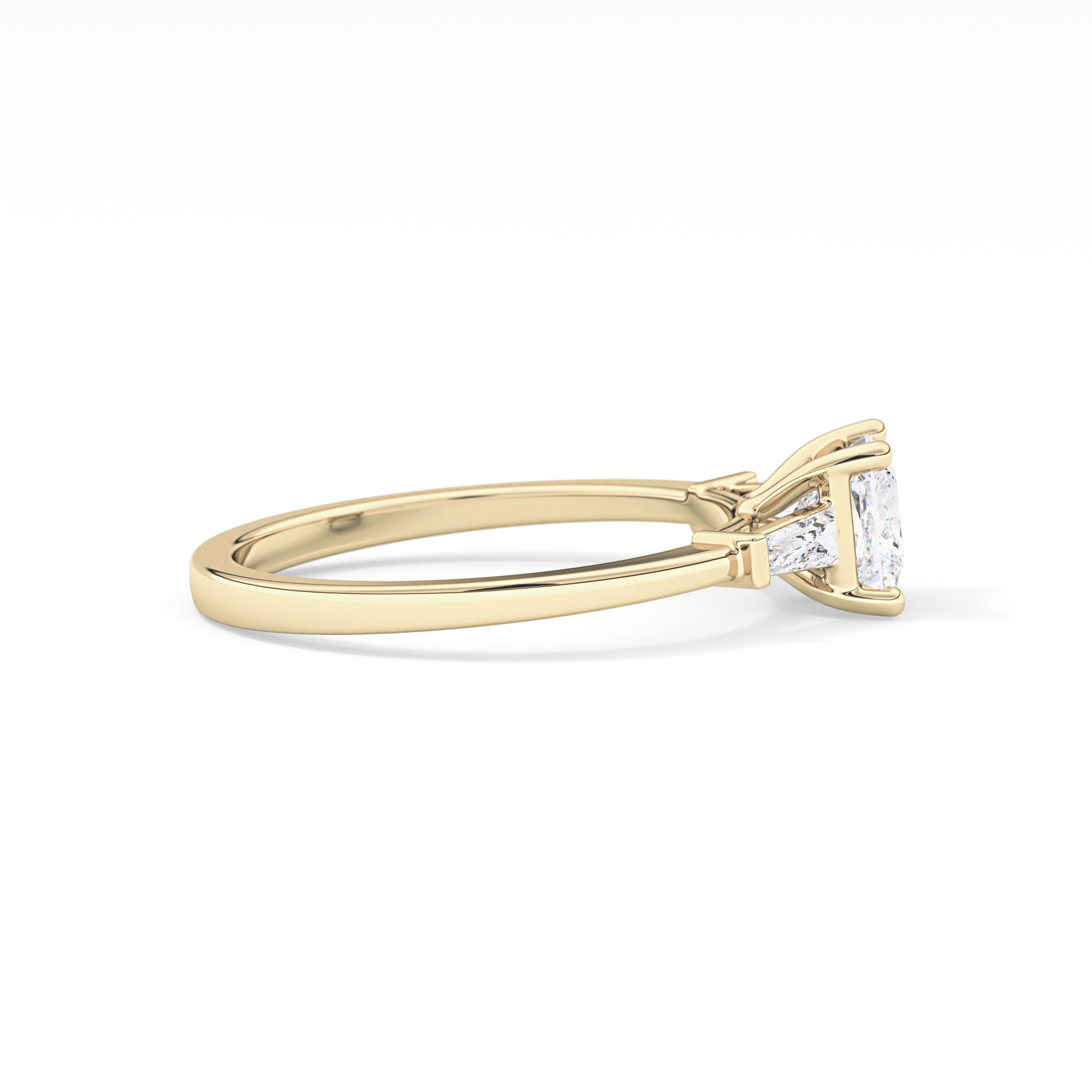 Princess Three Stone Lab Grown Diamond Engagement Ring
