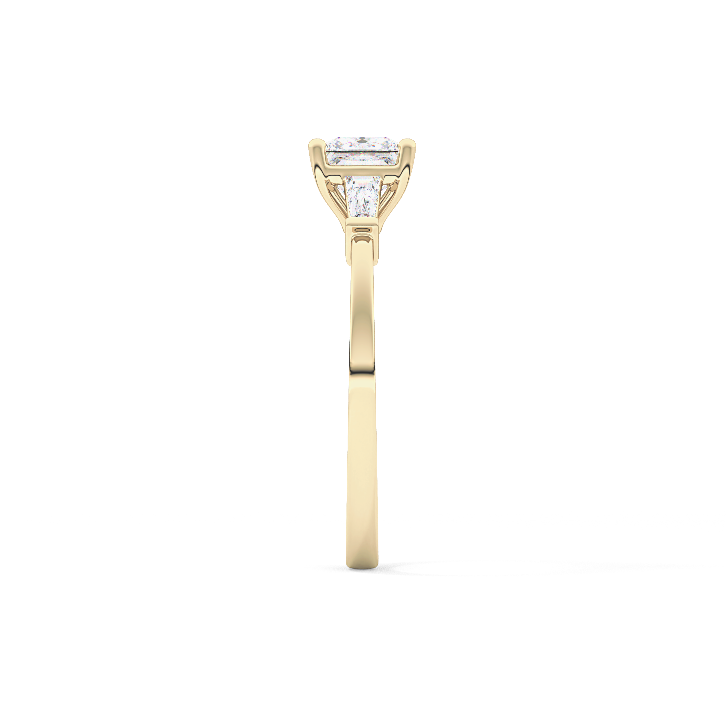 Princess Three Stone Lab Grown Diamond Engagement Ring