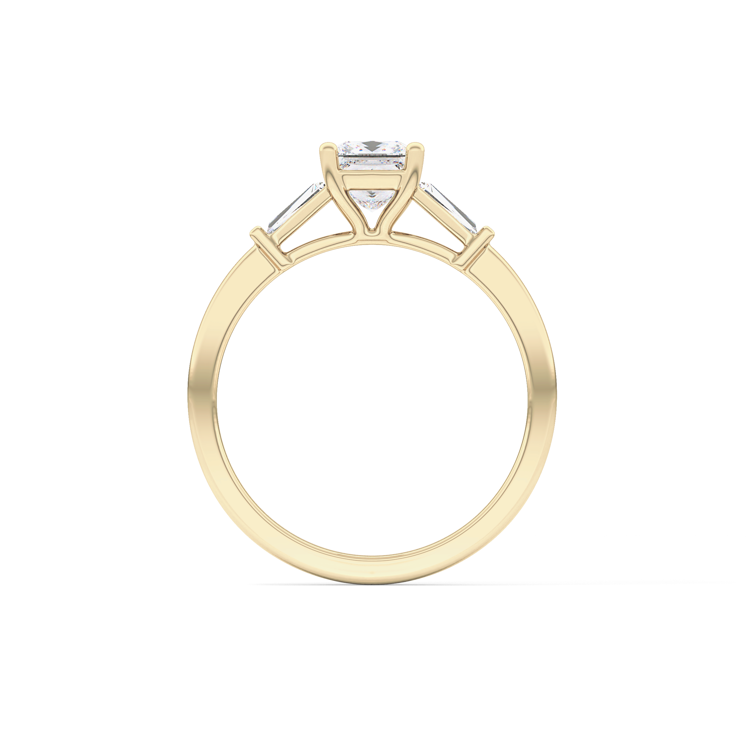 Princess Three Stone Lab Grown Diamond Engagement Ring