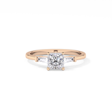 Princess Three Stone Lab Grown Diamond Engagement Ring