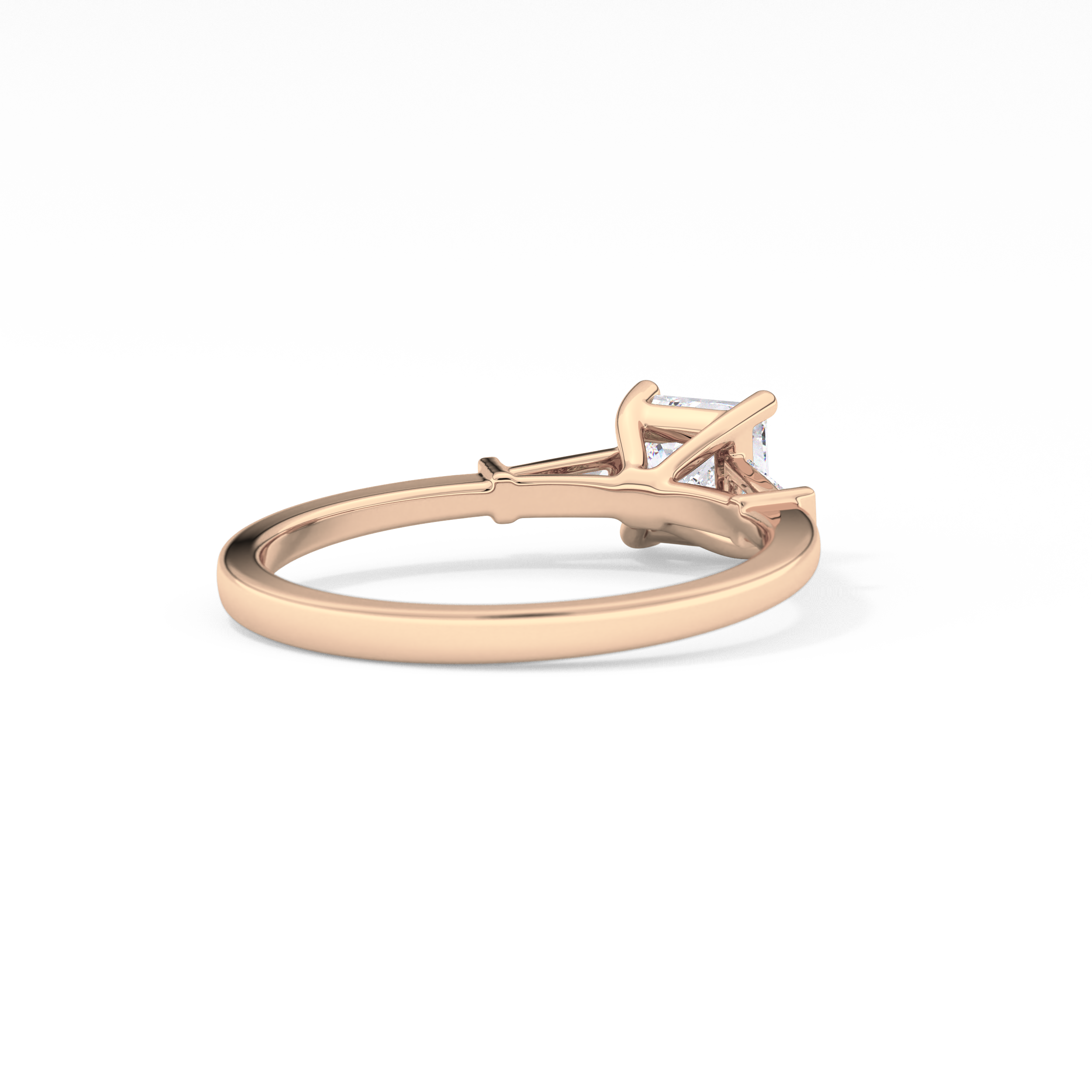 Princess Three Stone Lab Grown Diamond Engagement Ring