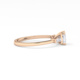 Princess Three Stone Lab Grown Diamond Engagement Ring
