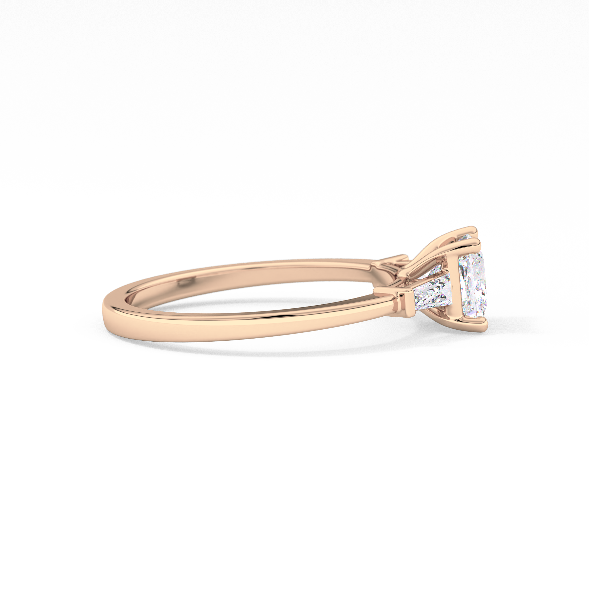 Princess Three Stone Lab Grown Diamond Engagement Ring