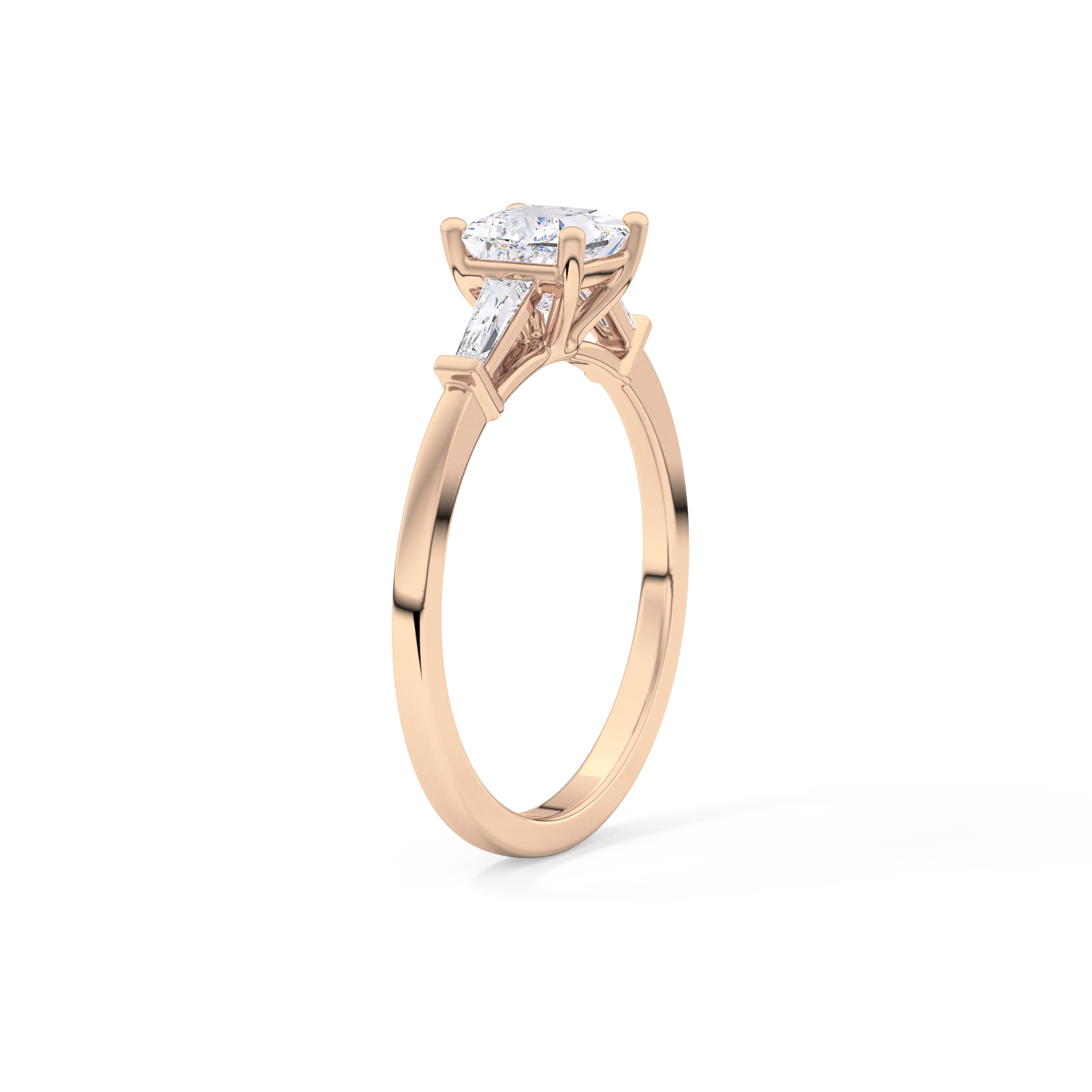 Princess Three Stone Lab Grown Diamond Engagement Ring