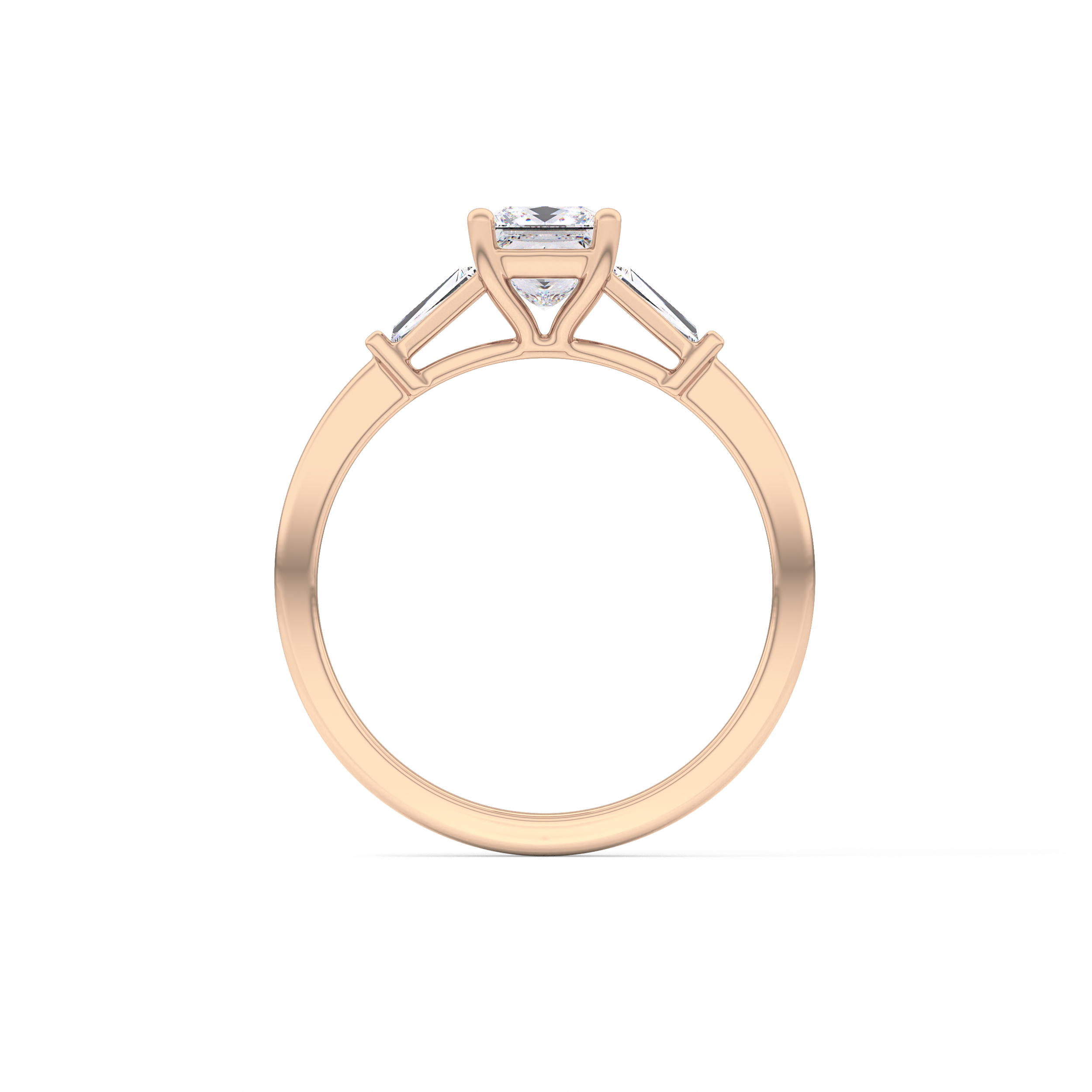 Princess Three Stone Lab Grown Diamond Engagement Ring