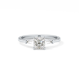 Princess Three Stone Lab Grown Diamond Engagement Ring