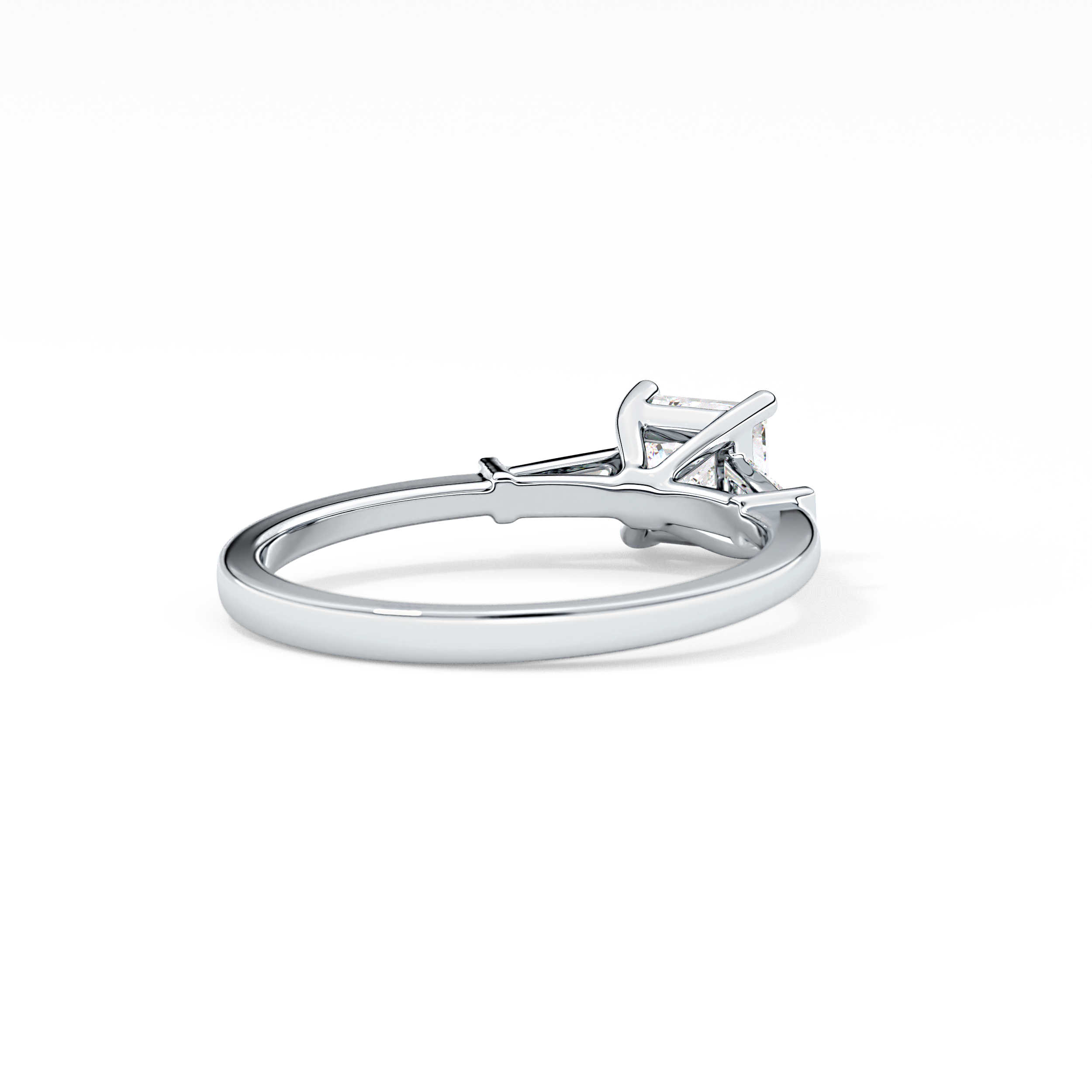 Princess Three Stone Lab Grown Diamond Engagement Ring