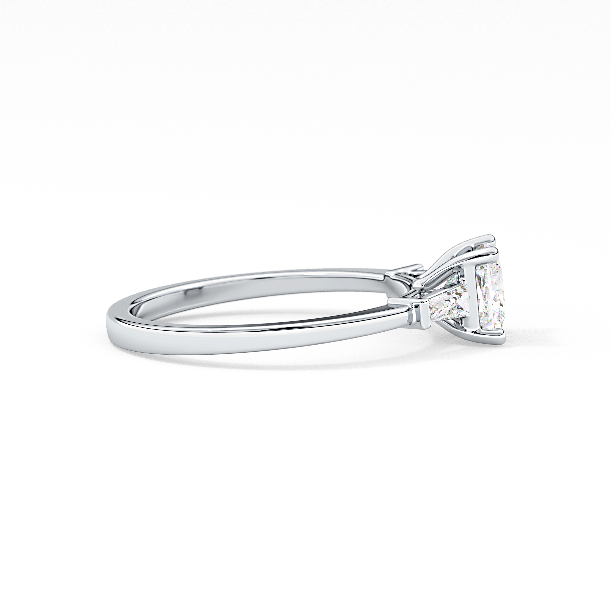 Princess Three Stone Lab Grown Diamond Engagement Ring
