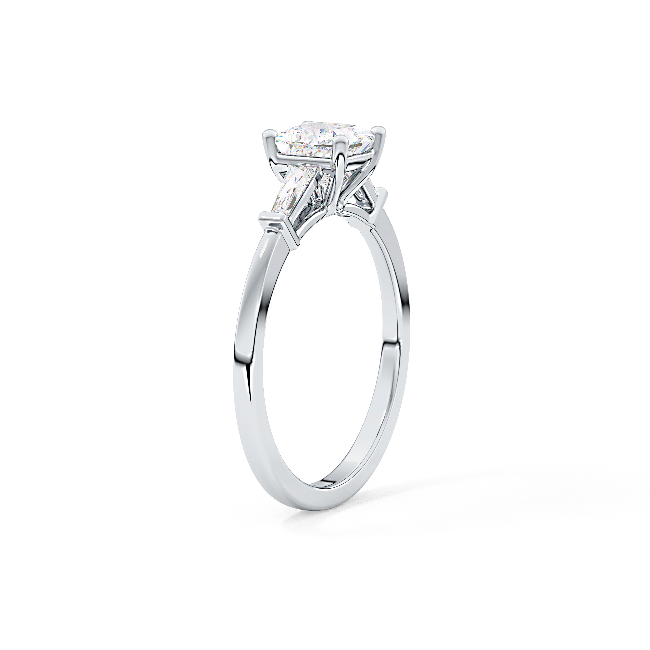 Princess Three Stone Lab Grown Diamond Engagement Ring