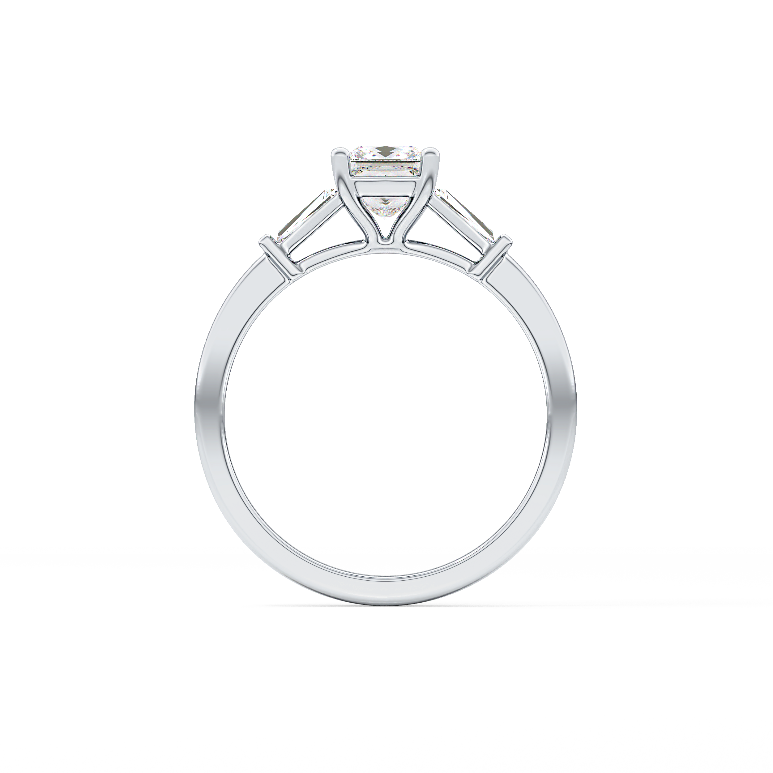 Princess Three Stone Lab Grown Diamond Engagement Ring