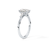 Radiant Three Stone Lab Grown Diamond Engagement Ring
