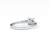 Asscher Three Stone Lab Grown Diamond Engagement Ring