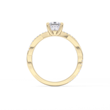 Princess Pave Lab Grown Diamond Engagement Ring