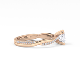 Princess Pave Lab Grown Diamond Engagement Ring
