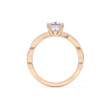 Princess Pave Lab Grown Diamond Engagement Ring