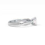 Princess Pave Lab Grown Diamond Engagement Ring