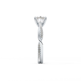 Princess Pave Lab Grown Diamond Engagement Ring