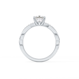 Princess Pave Lab Grown Diamond Engagement Ring