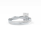 Emerald Pave Lab Grown Diamond Engagement Ring