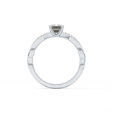 Emerald Pave Lab Grown Diamond Engagement Ring