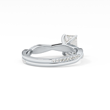 Emerald Pave Lab Grown Diamond Engagement Ring