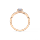 Pear Pave Lab Grown Diamond Engagement Ring
