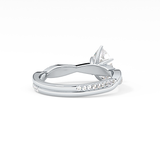 Pear Pave Lab Grown Diamond Engagement Ring