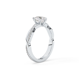 Pear Pave Lab Grown Diamond Engagement Ring