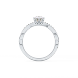 Pear Pave Lab Grown Diamond Engagement Ring