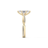 Marquise Pave Lab Grown Diamond Engagement Ring