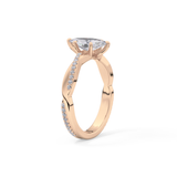 Marquise Pave Lab Grown Diamond Engagement Ring