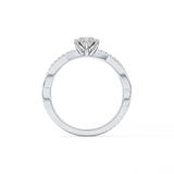 Marquise Pave Lab Grown Diamond Engagement Ring
