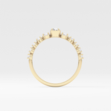 Round Cluster Lab Grown Diamond Engagement Ring