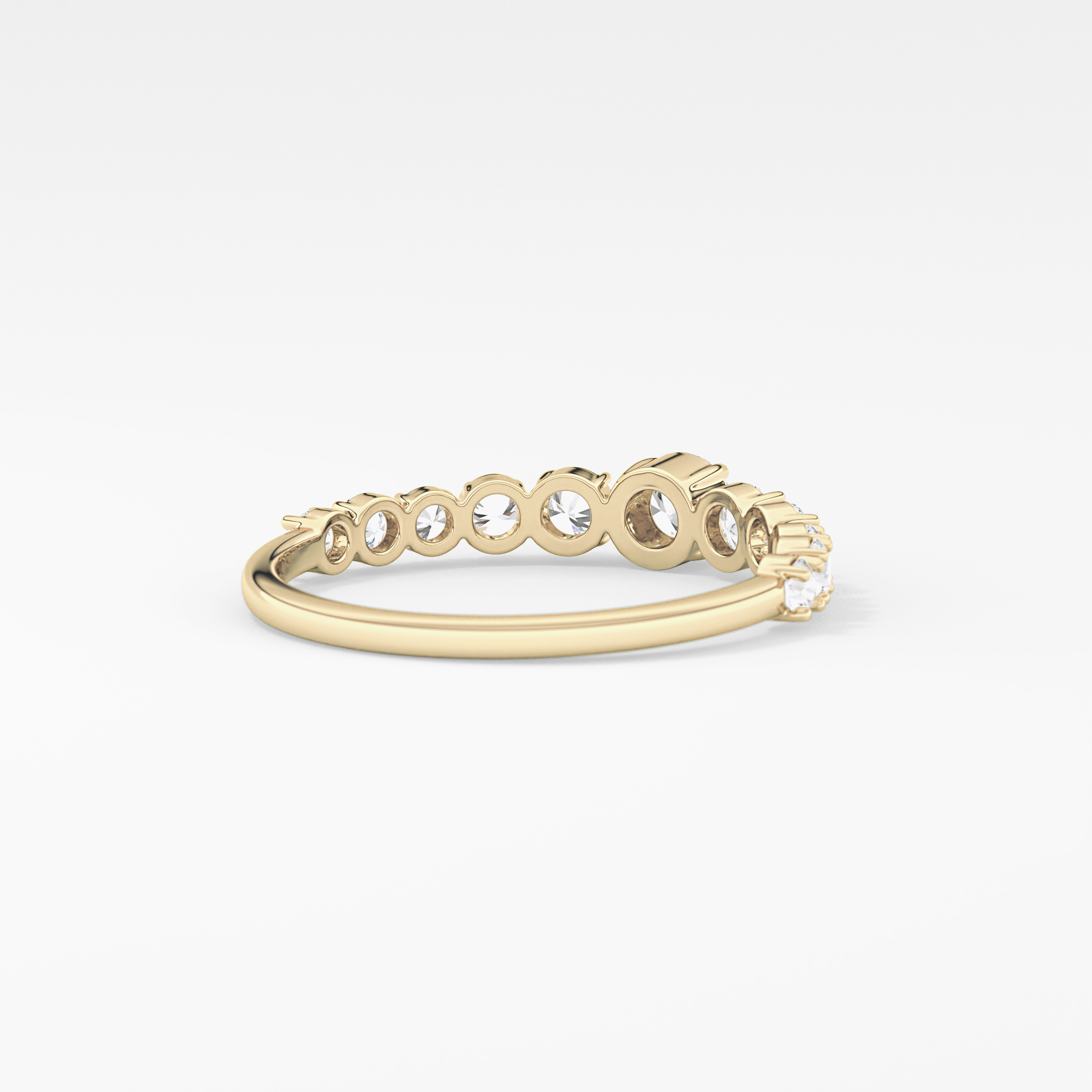 Round Cluster Lab Grown Diamond Engagement Ring