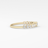 Round Cluster Lab Grown Diamond Engagement Ring