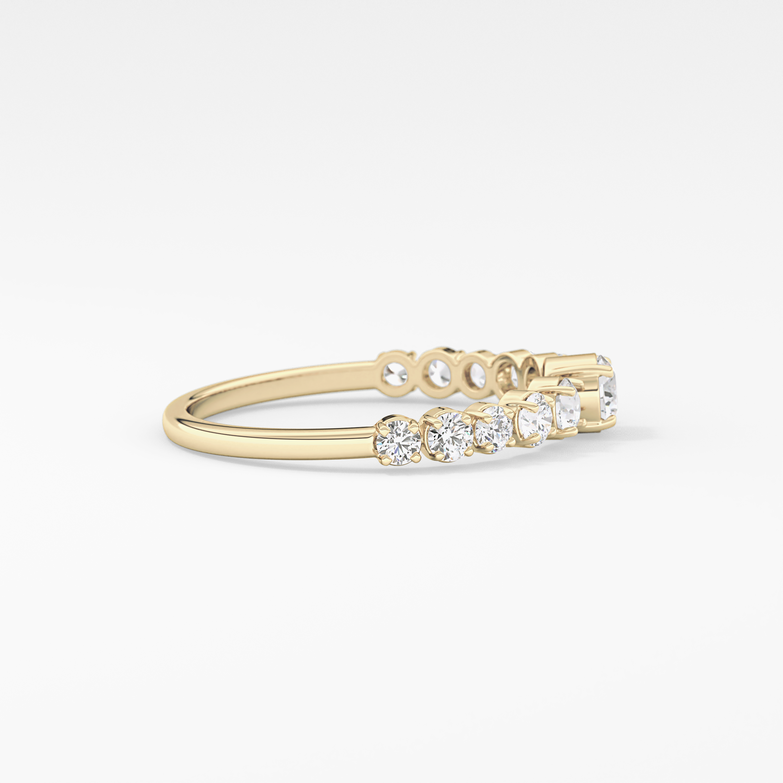 Round Cluster Lab Grown Diamond Engagement Ring