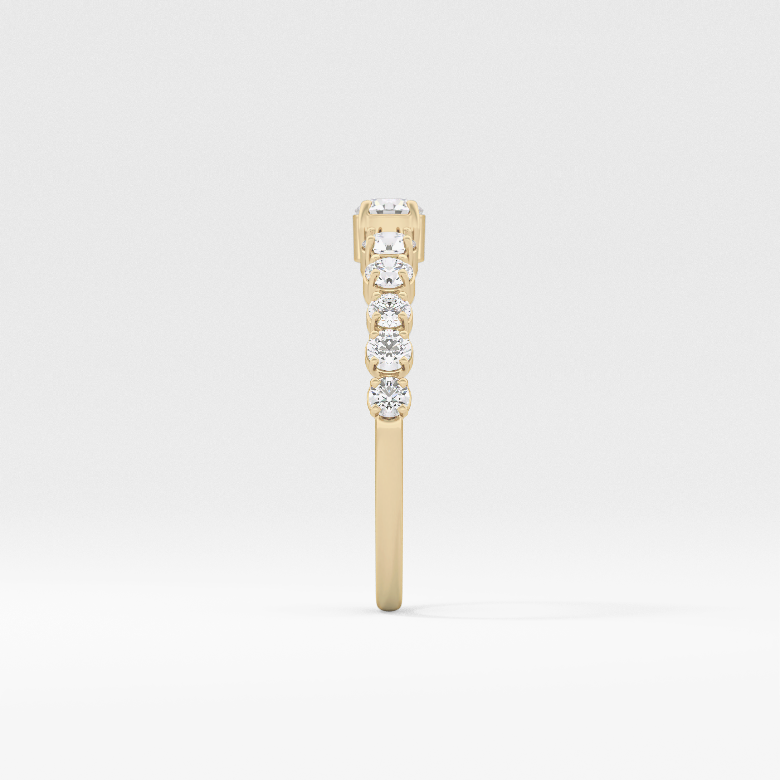 Round Cluster Lab Grown Diamond Engagement Ring