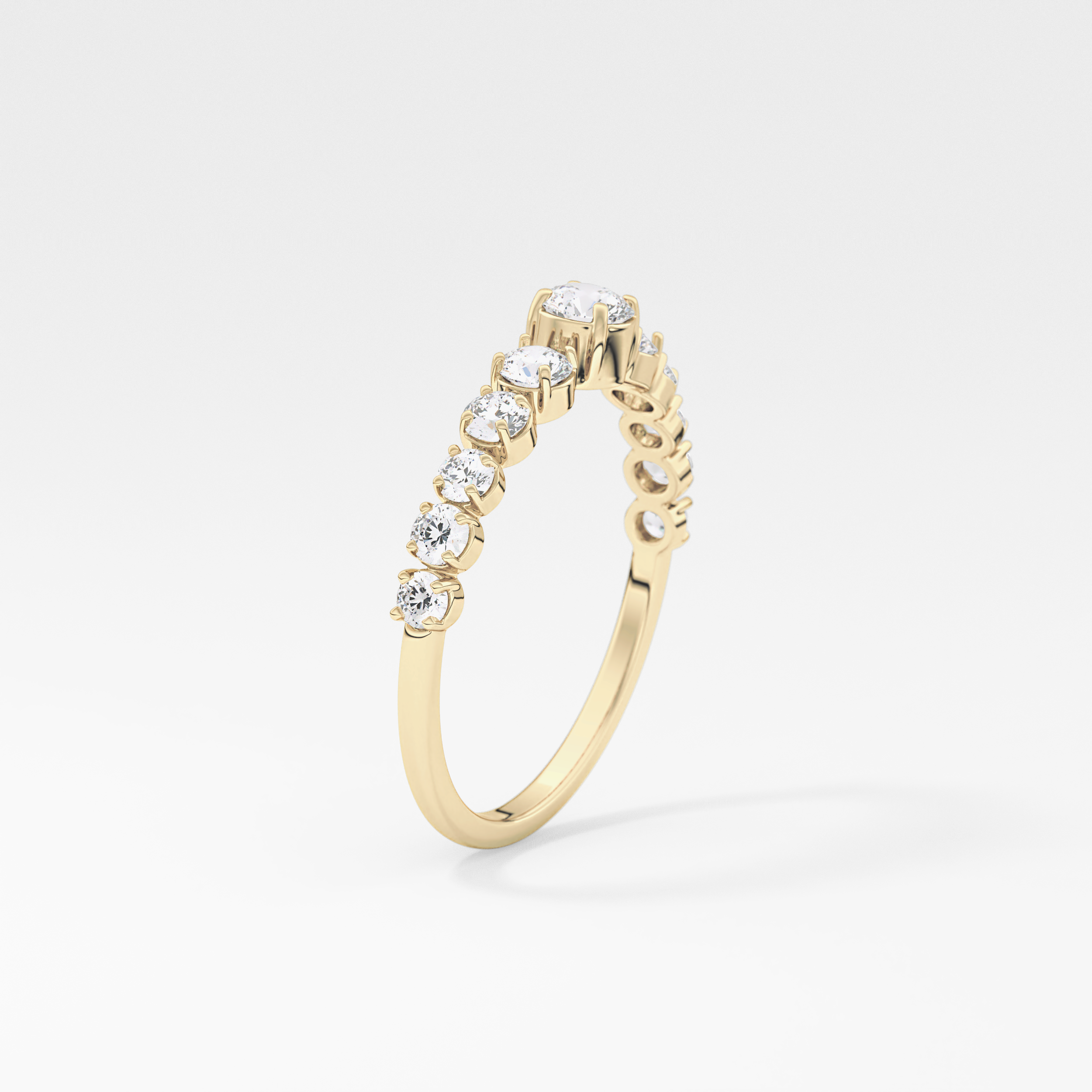 Round Cluster Lab Grown Diamond Engagement Ring