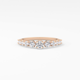 Round Cluster Lab Grown Diamond Engagement Ring