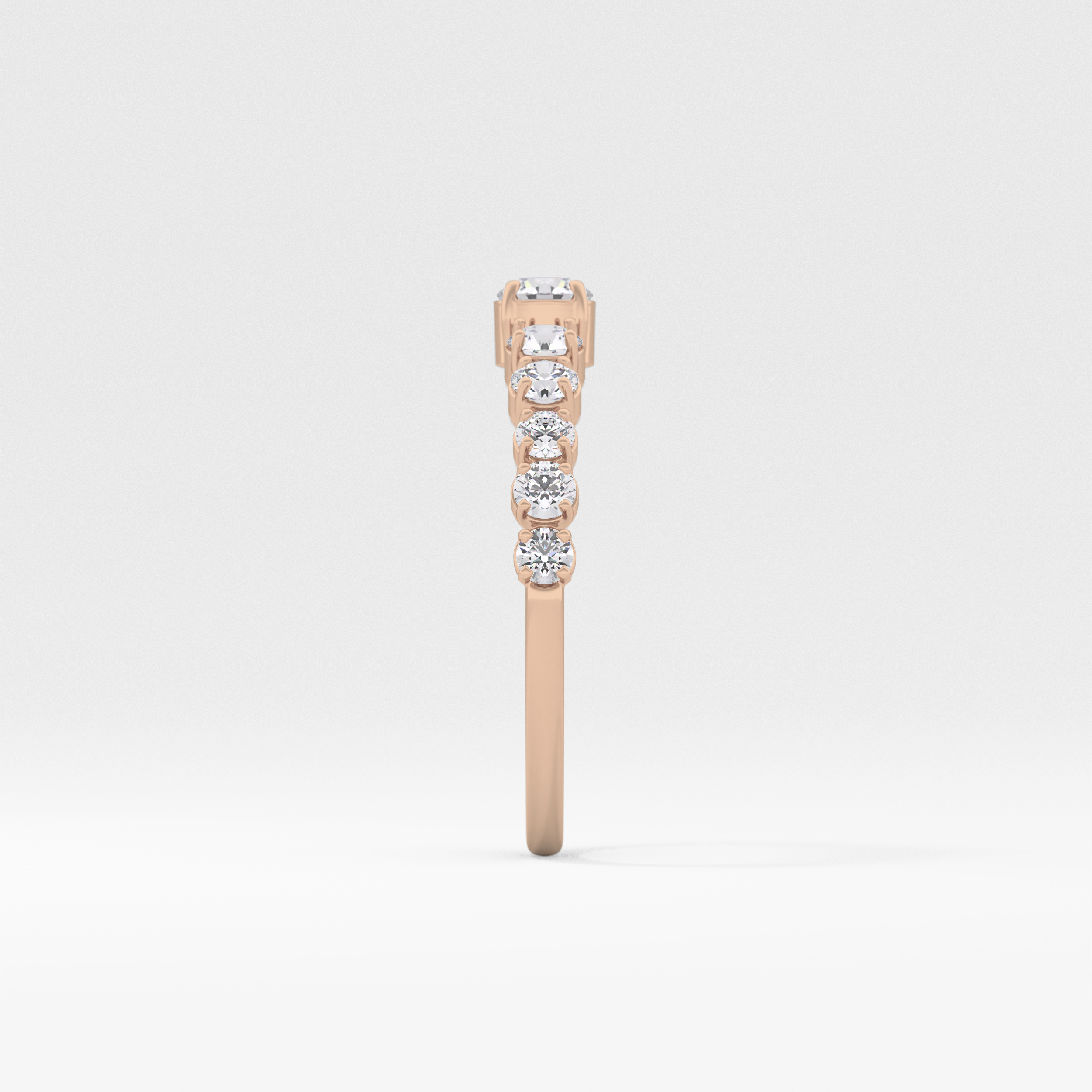 Round Cluster Lab Grown Diamond Engagement Ring