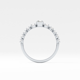 Round Cluster Lab Grown Diamond Engagement Ring