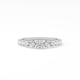 Round Cluster Lab Grown Diamond Engagement Ring