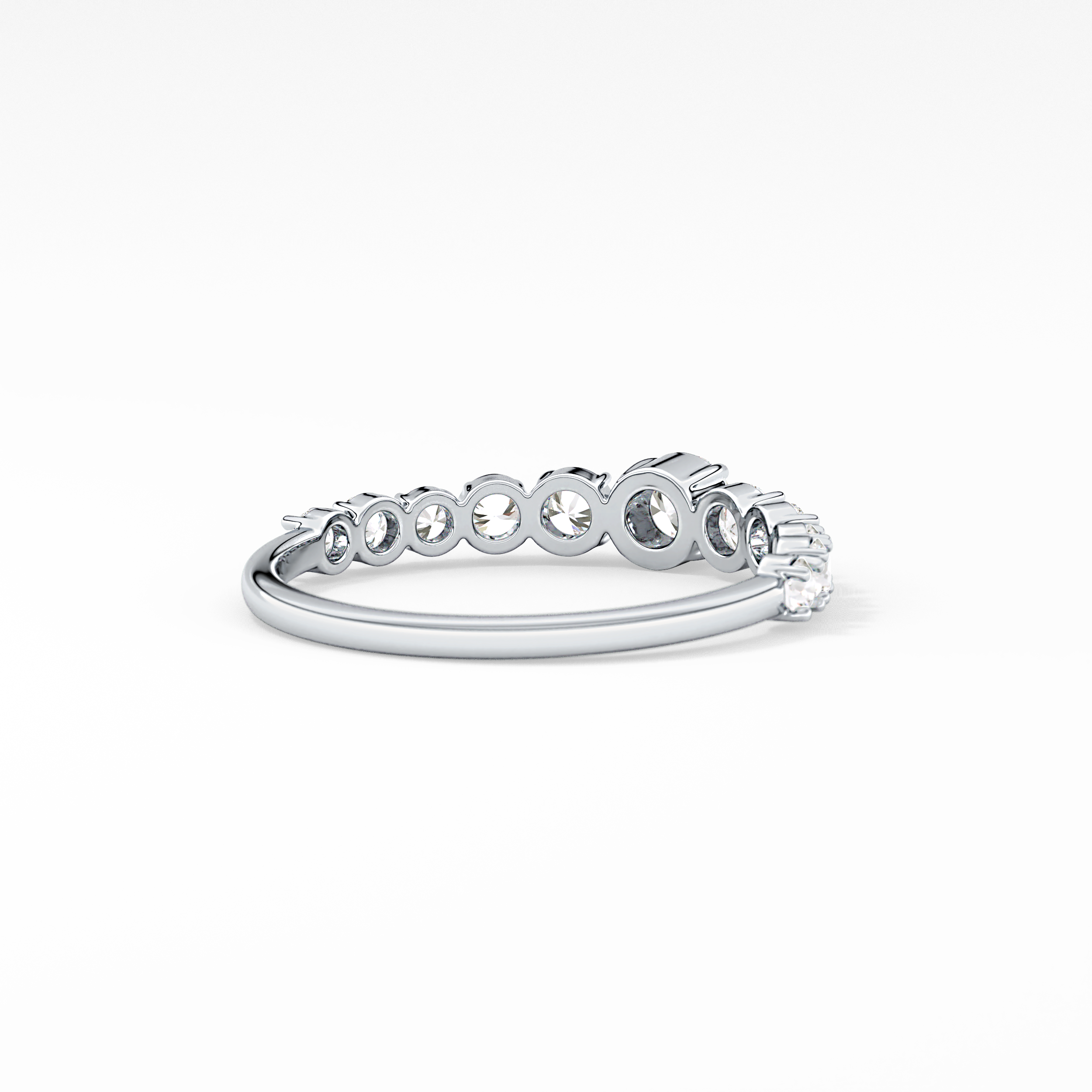 Round Cluster Lab Grown Diamond Engagement Ring