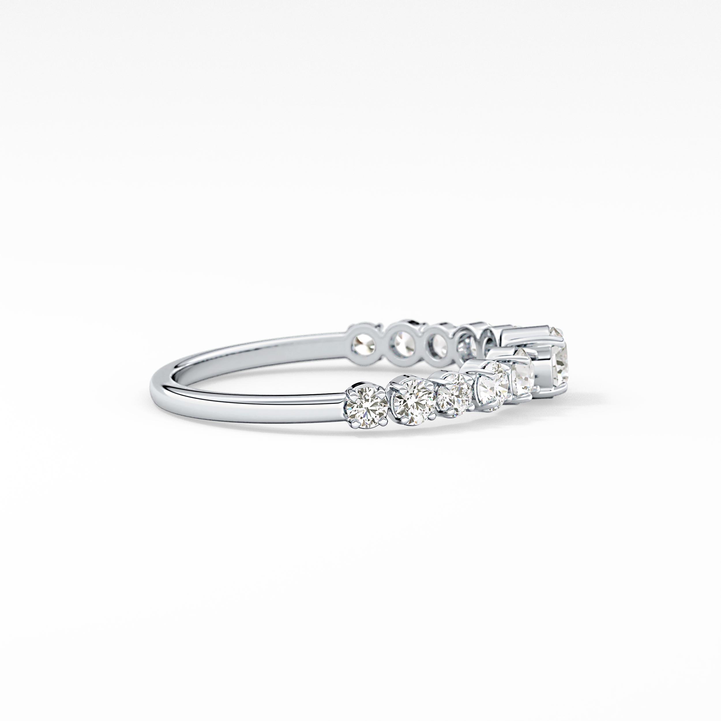 Round Cluster Lab Grown Diamond Engagement Ring